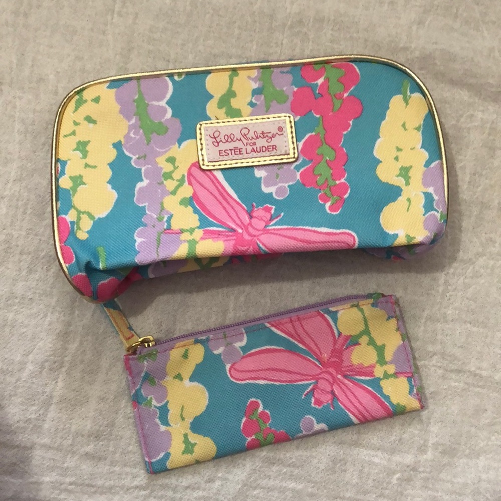 Lilly Pulitzer for Estée Lauder makeup bag set